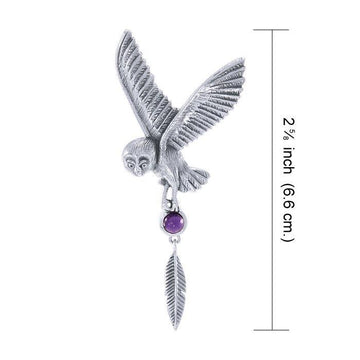 Ted Andrews Barn Owl Pendant TPD545 - Jewelry